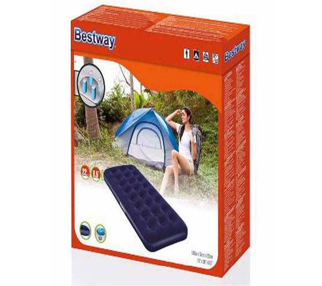 Bestway Single Flocked Air Bed with Pump