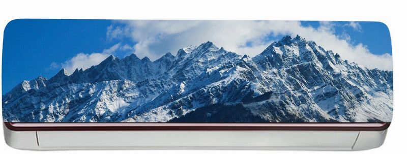 Byte Shop 91 cm Mountains View Ac Sticker (Multicolor PVC Vinyl 30x91) Self Adhesive Sticker  (Pack of 1)