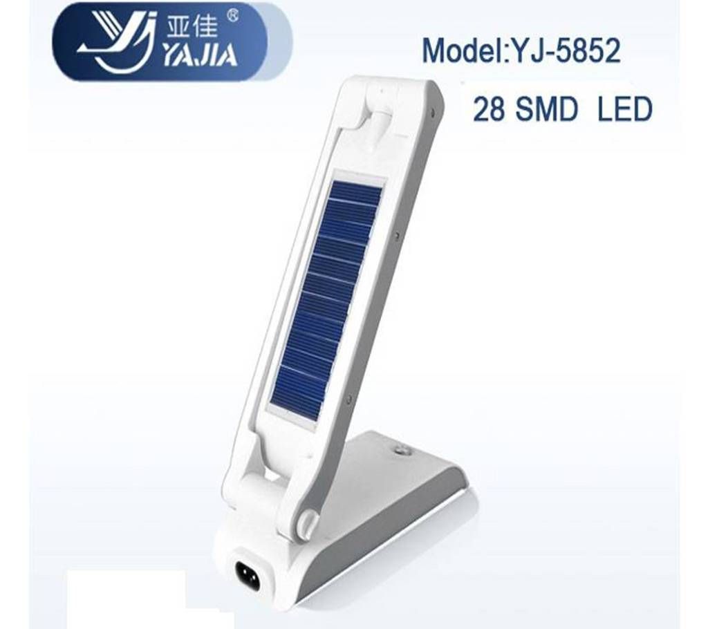 Yajia YJ-5852RT Solar Portable Rechargeable Table Lamp
