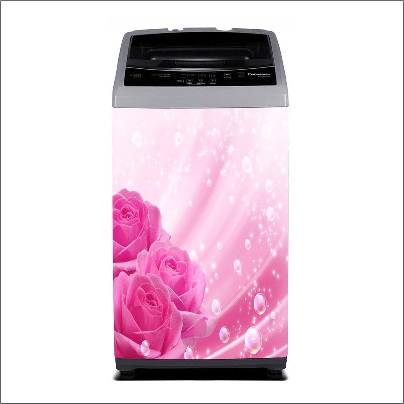 Decoration designs 61 cm colorful butterfly Washing Machine Sticker (Size :- 61 X 89 cm)Sticker13 Self Adhesive Sticker  (Pack of 1)