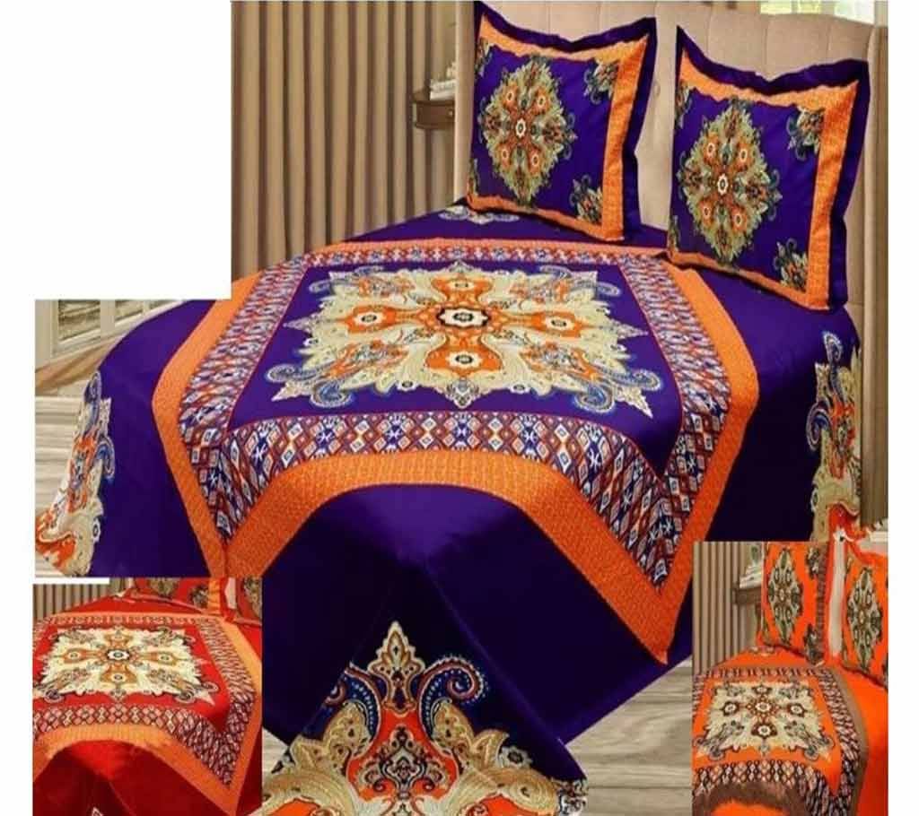 Double Size Cotton 3pcs Bed Sheet