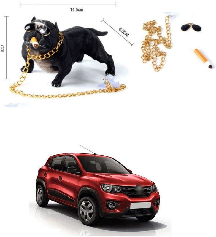 PRTEK Cute Sleeping Dog for Car, Home Interior, Office Work Table Designs 109 Decorative Showpiece - 8 cm  (Brass, Multicolor)
