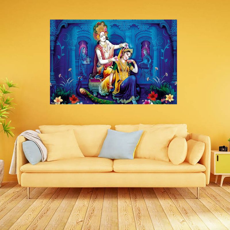 COLOR SOLUTION Spiritual Leaders Multicolor Wallpaper  (122 cm x 92 cm)