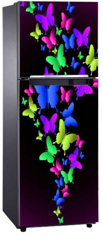 sp decals 60 cm Beautiful Leafs Self Adhesive Vinyl Sticker Fridge wrapSticker Self Adhesive Sticker  (Pack of 1)