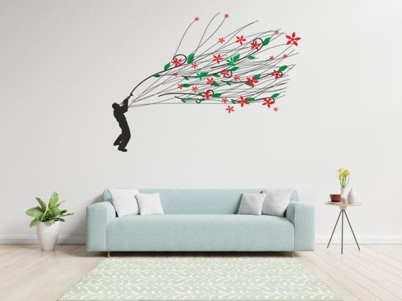 qthinfra Zen Red, Green Wallpaper  (10 cm x 5 cm)