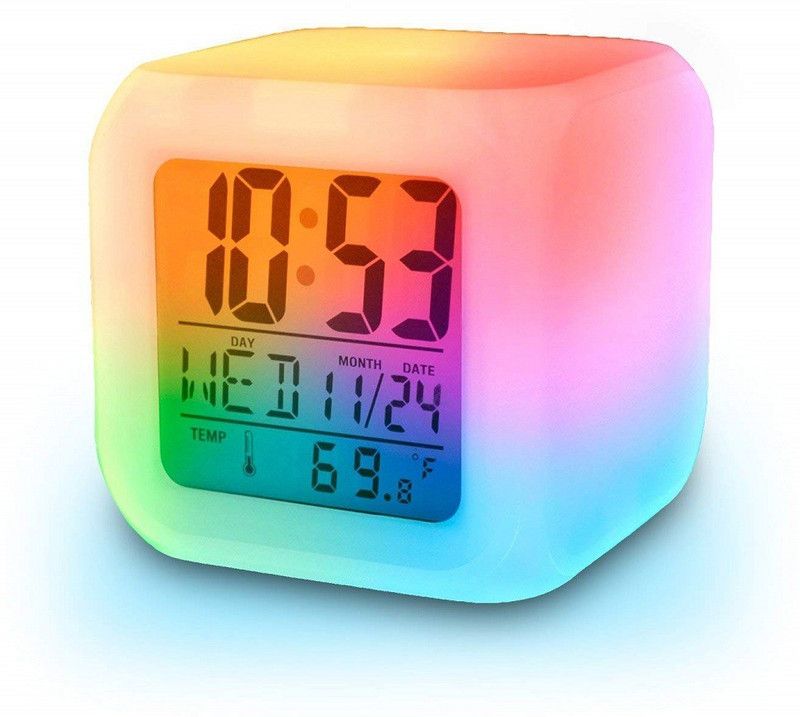 ansh enterprise Digital Multicolor Clock