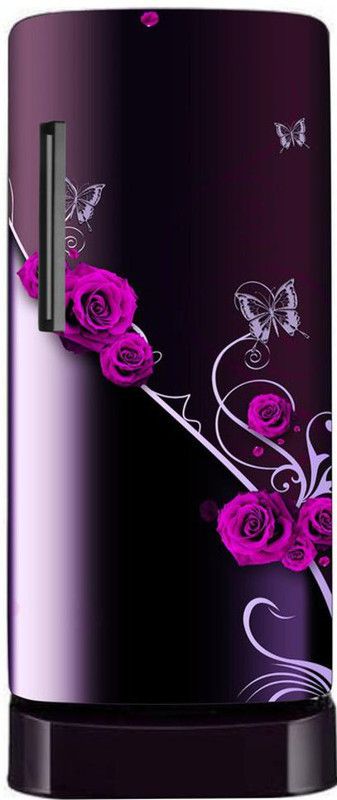 JNM ENTERPRISES 60 cm Best Beautifull Flower Fridge (60X160 CM) Self Adhesive Sticker  (Pack of 1)
