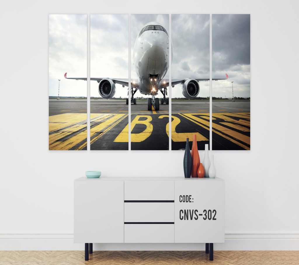 CNVS-302 Airplane Wall Canvas Art Prints 72 inch x 36 inch