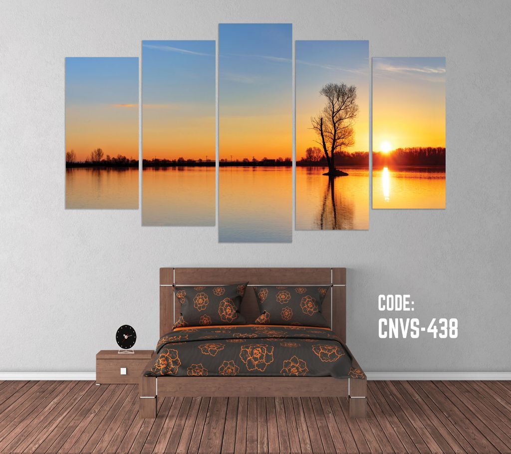 CNVS-438 Sunset Nature Wall Canvas Art Prints 48 inch x 36 inch