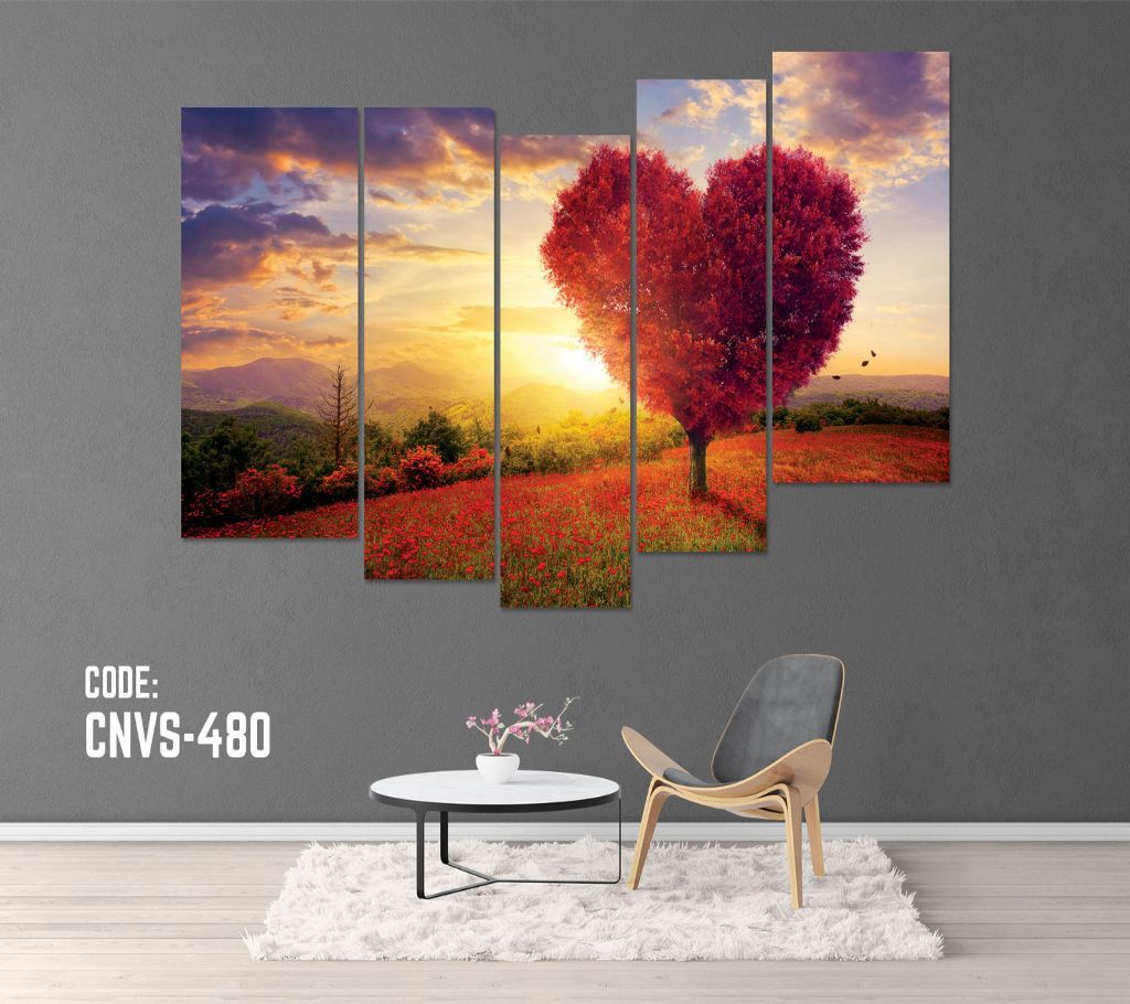 CNVS-480 Love Tree Wall Canvas Art Prints 60 inch x 36 inch