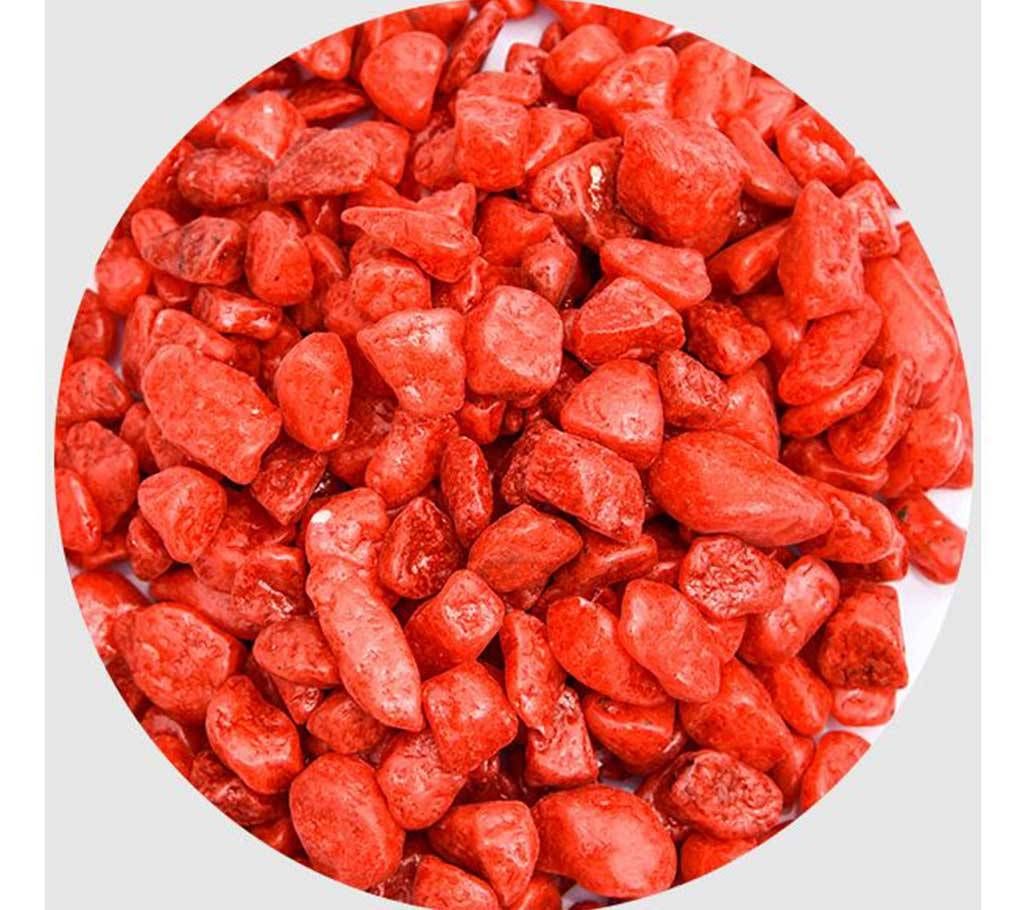 Red pebbles