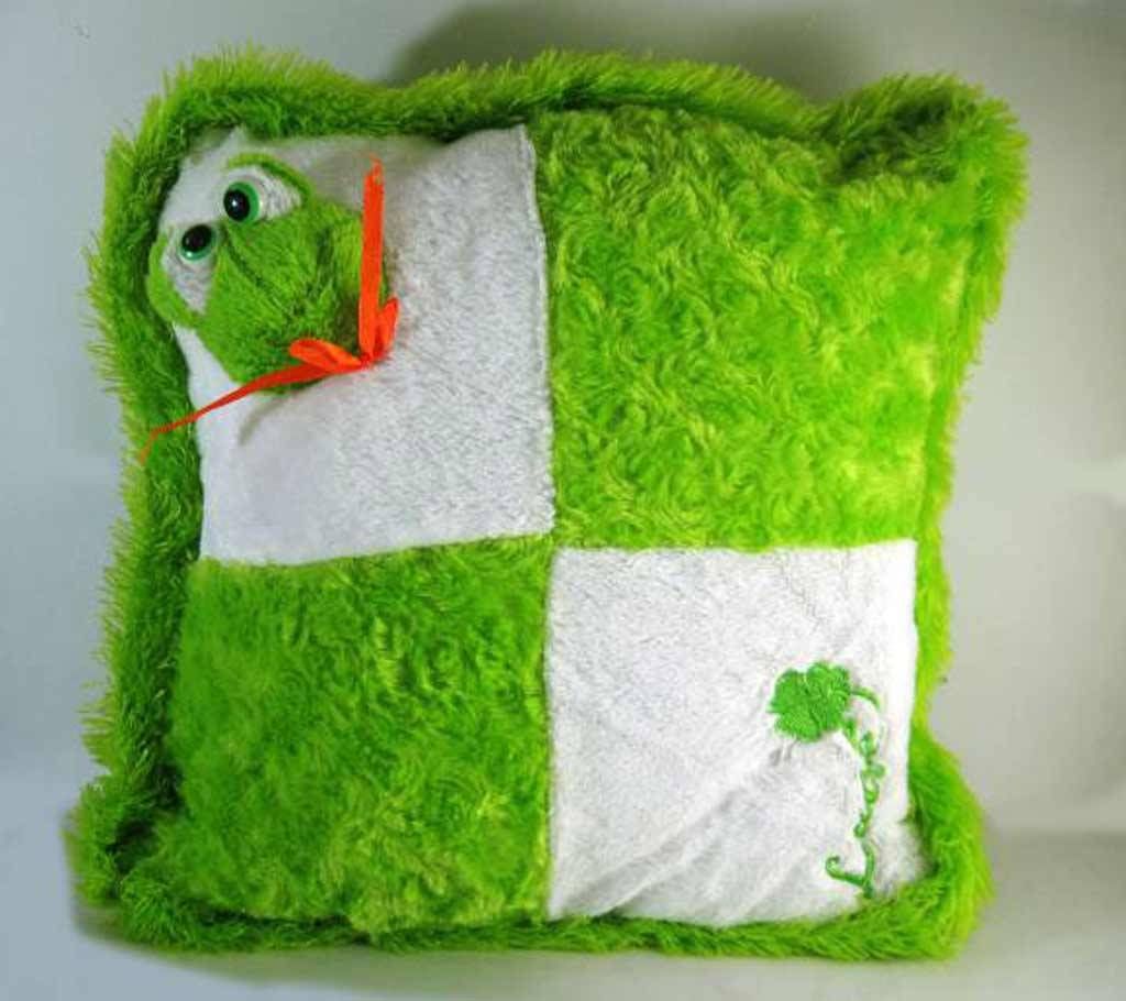 Green turtle cushion