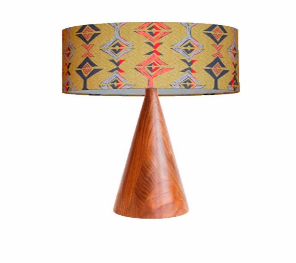 Wooden side lamp