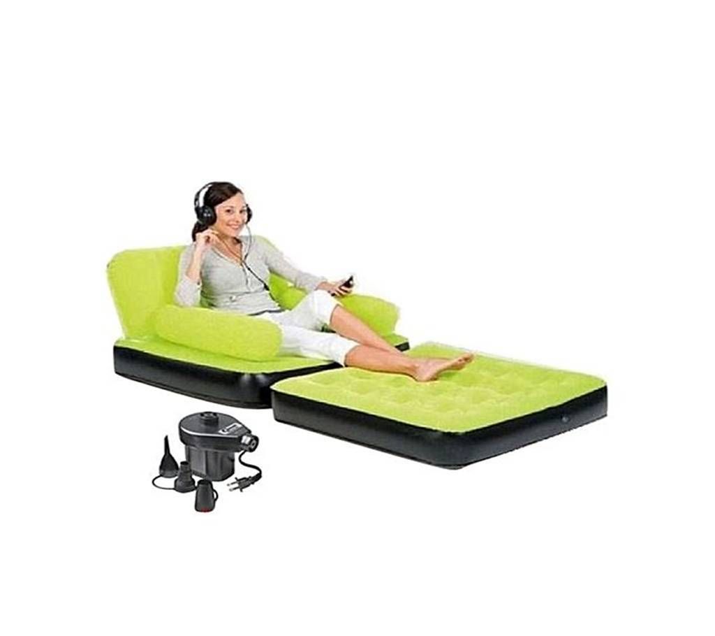 5 in 1 Inflatable Sofa Bed Single with Pamper