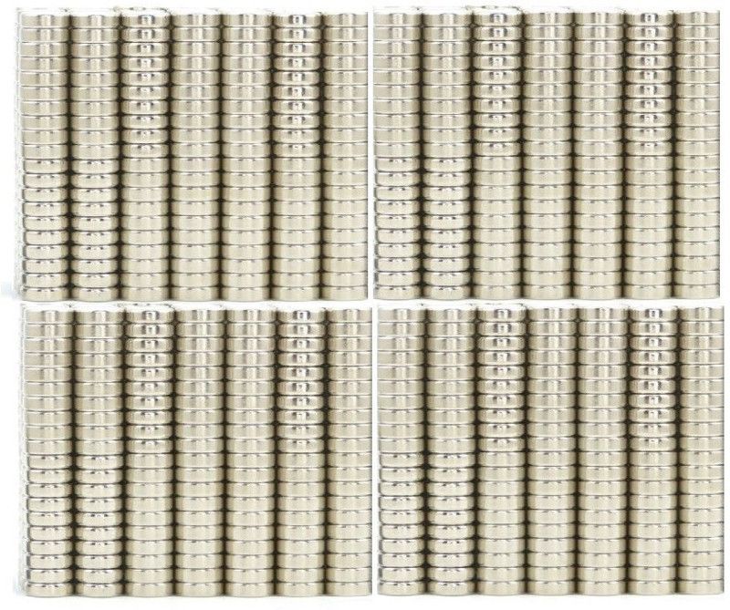 ART IFACT 500 Pieces of 5mm x 1.5mm Neodymium Magnets - N52 Disc magnets - Rare Earth NdfeB Fridge Magnet, Multipurpose Office Magnets, Magnetic Paper Holder Pack of 500  (Silver)