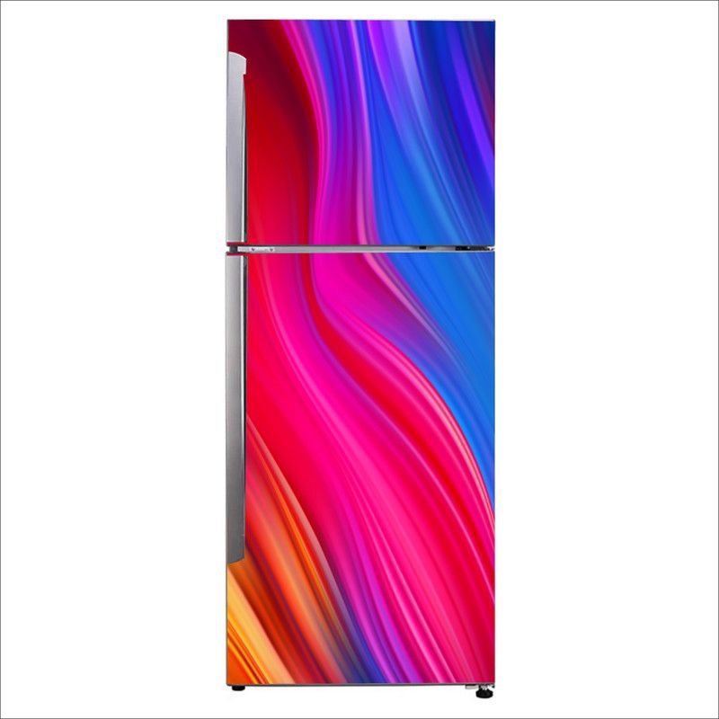 K2A Studio 60 cm red colorfulness line illustration pink Self Adhesive Sticker  (Pack of 1)
