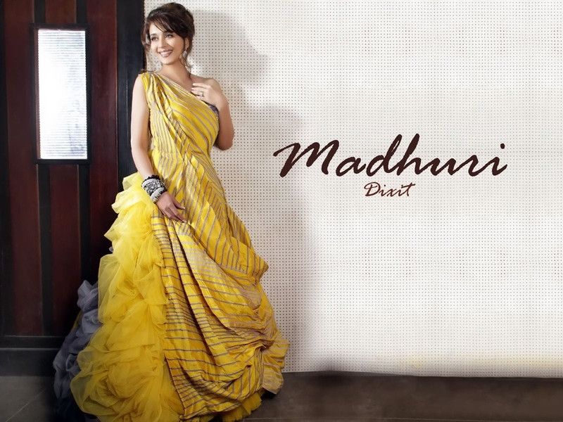 Madhuri Dixit Vinyl Poster Paper Print  (18 inch X 24 inch, Rolled)