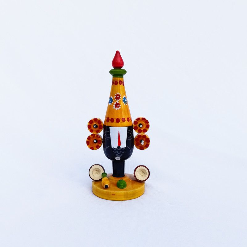 goodselite exports and imports Decorative Showpiece - 16 cm  (Wood, Multicolor)