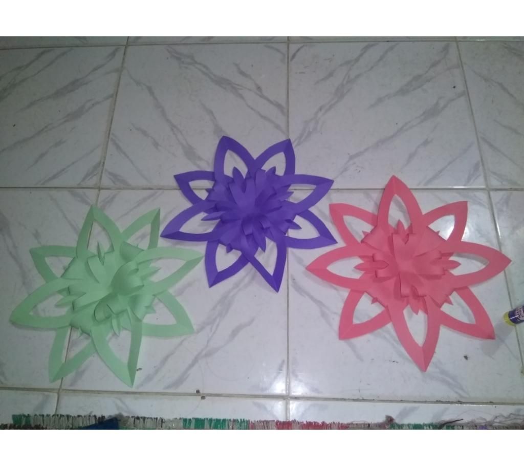 Paper Flower Wall Decor