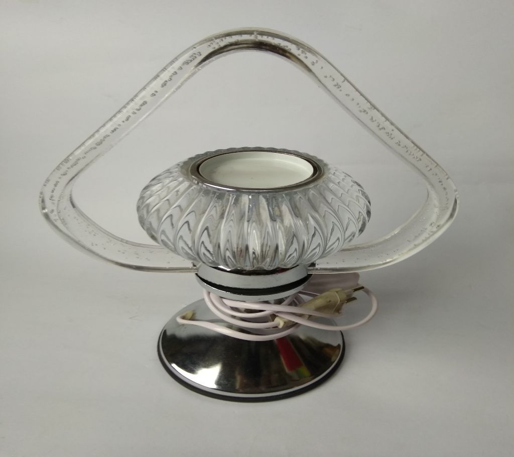 Romantic Stainless Design Pyramid Silver Table Lamp For Gift