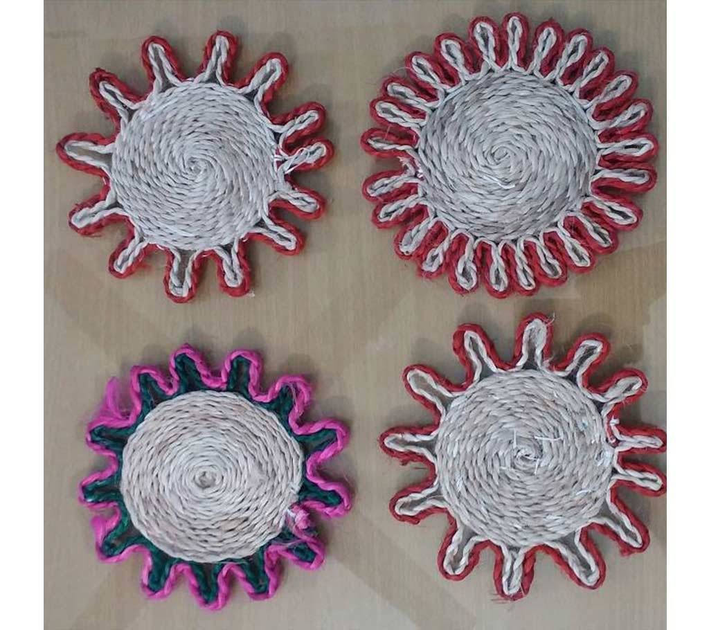 Round shape Glass Mat-1 Set(12 Piece)