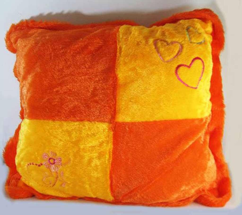 Yellow orange cushion
