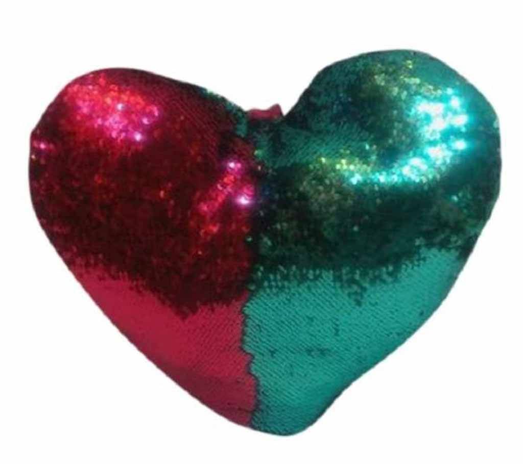 Heart Shape Mermaid Pillow-Pink & Turquoise