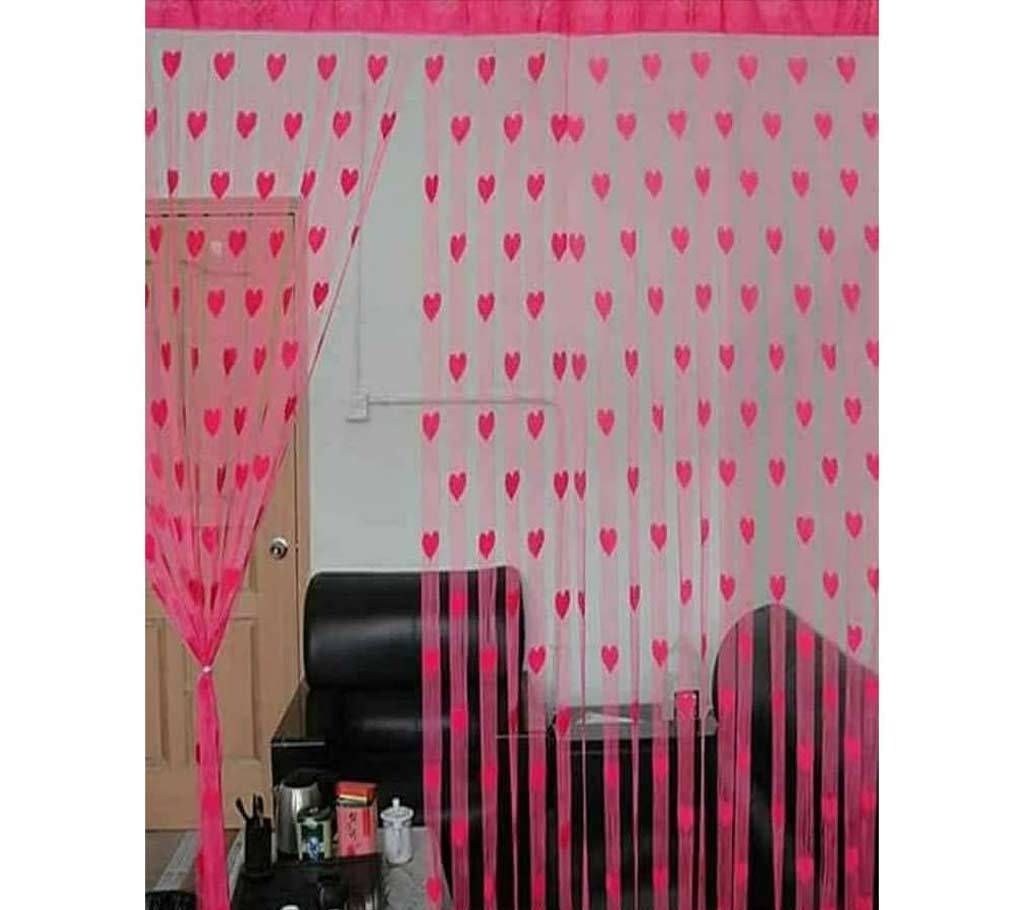 Tissue Net Heart Curtain (Single Piece)