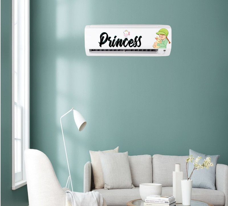K2a Decor 91 cm Princes Ac Sticker (Multicolor 30cmx91cm) Self Adhesive Sticker  (Pack of 1)