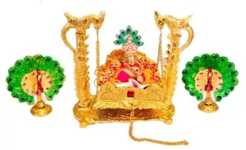 BZ Device Decorative Showpiece - 6 cm  (Aluminium, Metal, Gold, Multicolor)
