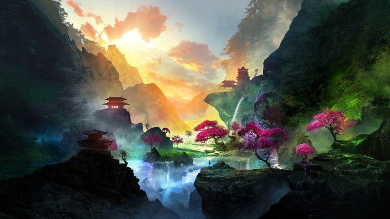 Beautiful waterfalls poster Multicolor Photo Paper Print Poster Photographic Paper  (18 inch X 12 inch, Rolled)