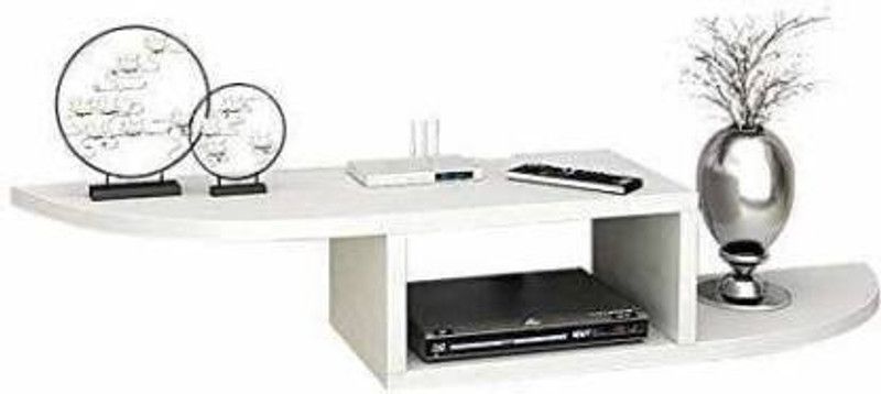 ANB Enterprises Wall T.V set up box stand MDF MDF (Medium Density Fiber) Wall Shelf  (Number of Shelves - 3, White)