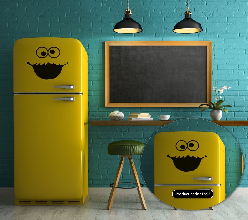Happy Fridge Vinyl Decals High Quality Removable Fridge Sticker - DDecorator