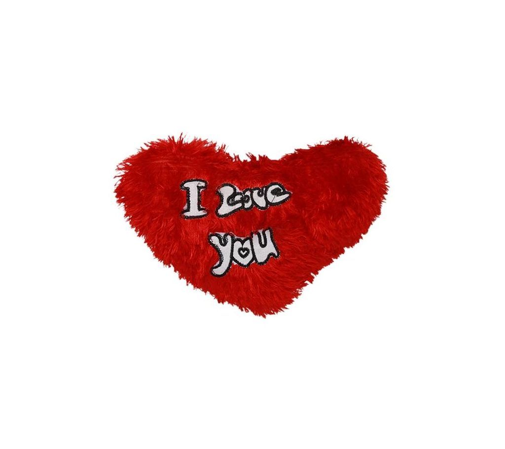 Woolen Love Shape Toy For Kids - Red