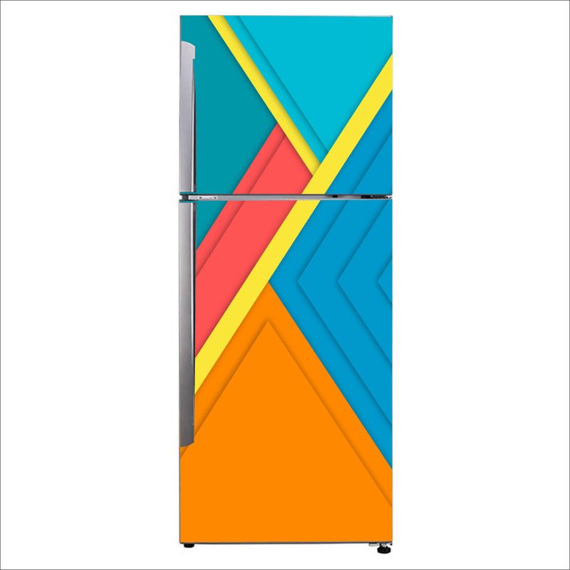 Khatwal Enterprises 60 cm Decorative abstract digital art pattern design Extra Large Fridge Sticker Self Adhesive Sticker  (Pack of 1)