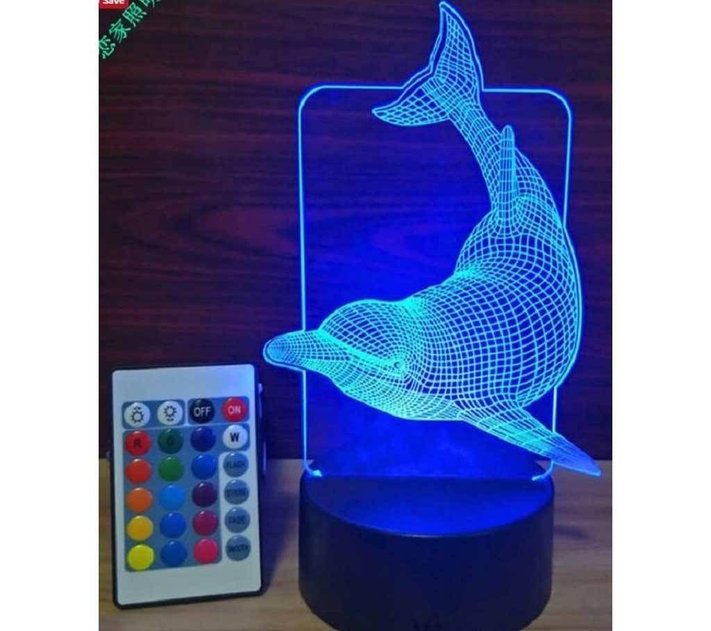 Creative 3D LED Dolphin Lamp 