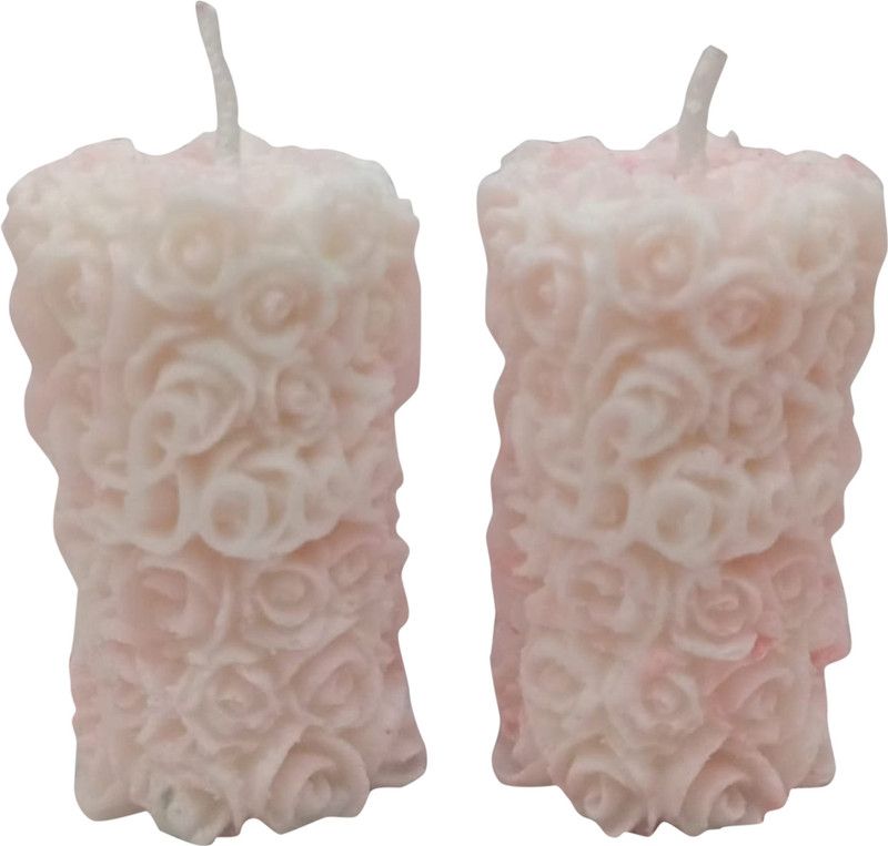 Sri krishna products candle Candle  (White, Pack of 2)