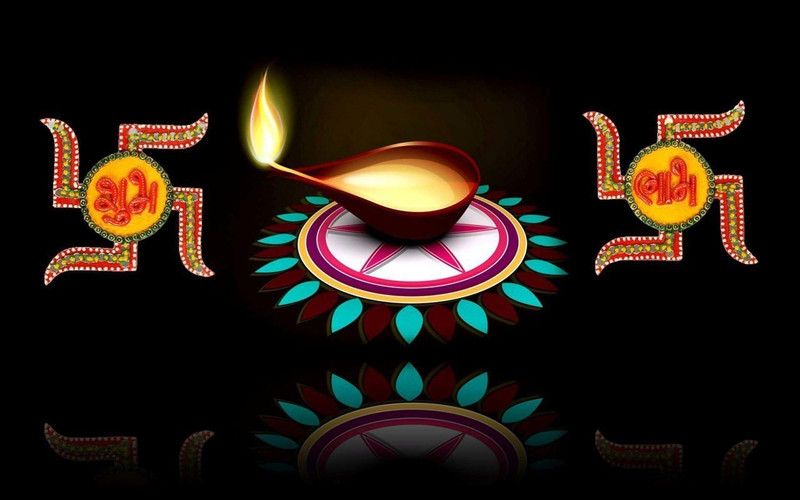 Shubh Labh Deepawali Hindi Pics HD Wallpaper on fine art paper 13x19 Paper Print  (19 inch X 13 inch, Rolled)