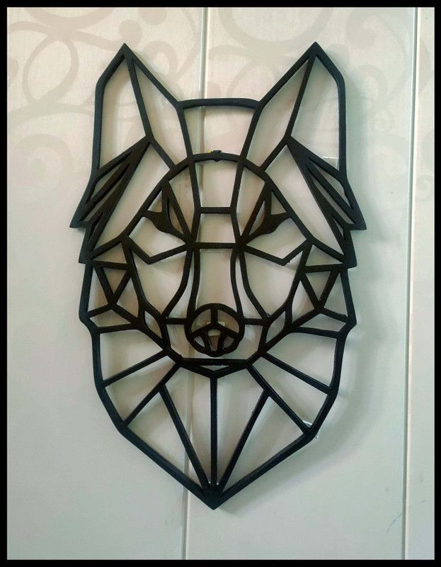 Classical Youth Wall-Hanging FOX Wall Art Decor Home/Office/Hotels/Cafes/Gift Item (MDF)  (Black)
