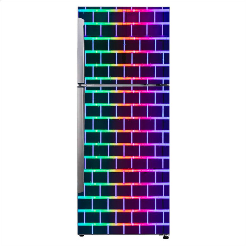 K2A Studio 60 cm fireplace design colorfulness stone veneer symmetry Self Adhesive Sticker  (Pack of 1)