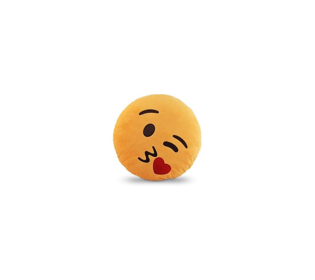 Kiss emoji pillow