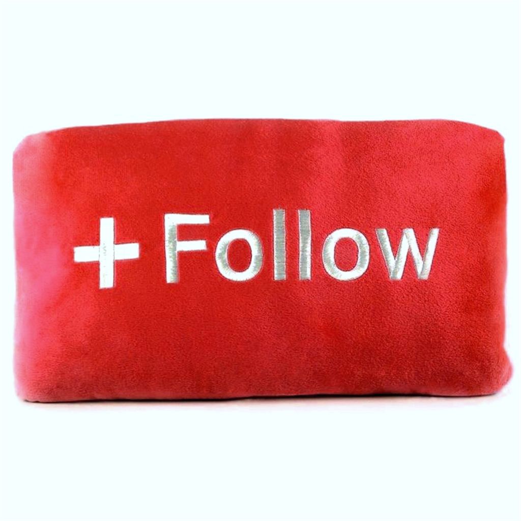 FB Follow Pillow