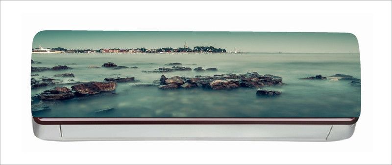 Psychedelic Collection 91 cm Beautiful Nature View Ac Sticker (Multicolor PVC Vinyl 30x91) Self Adhesive Sticker  (Pack of 1)