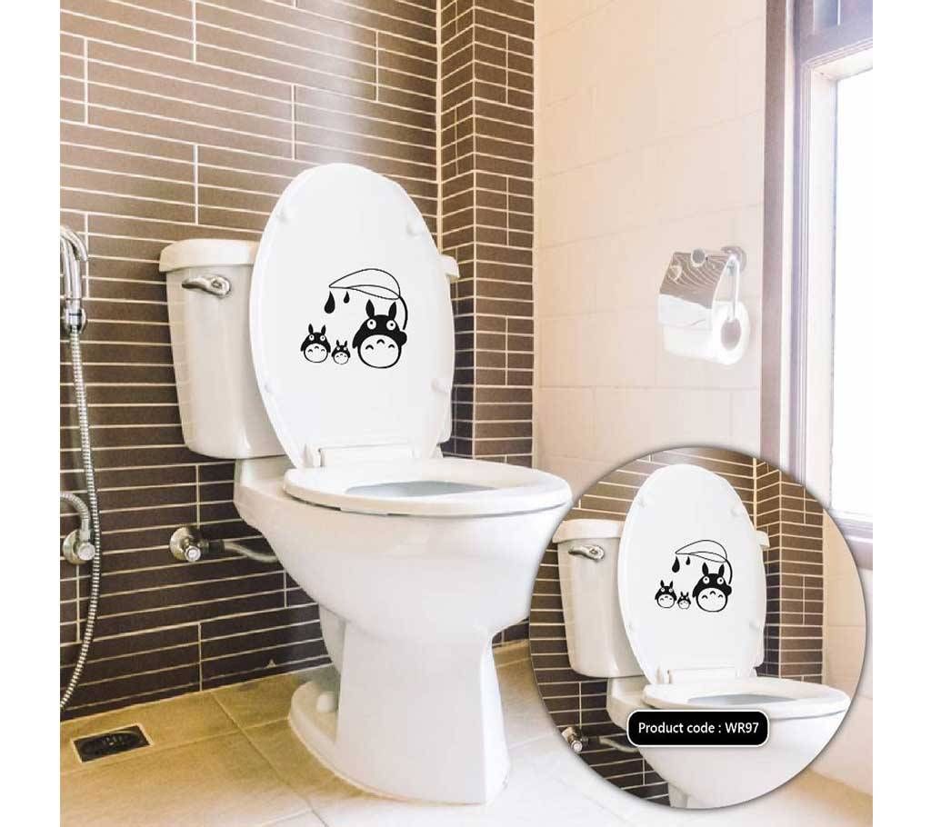 Cartoon Family Vinyl decals Removable Sticker for Washroom - DDecorator