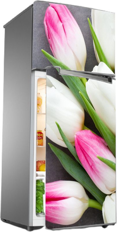 Prime Home Decor 60 cm decorative fridge (Multicolor PVC Vinyl) Self Adhesive Sticker  (Pack of 1)