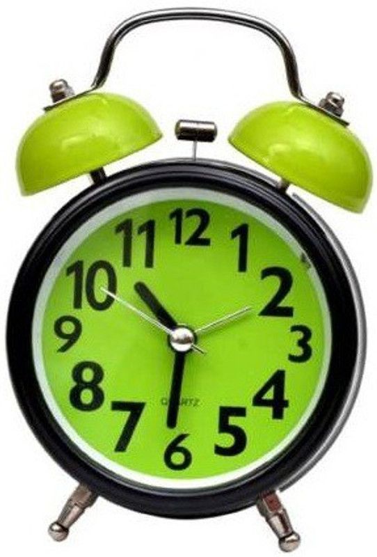 PaxMore Analog Black, Green Clock