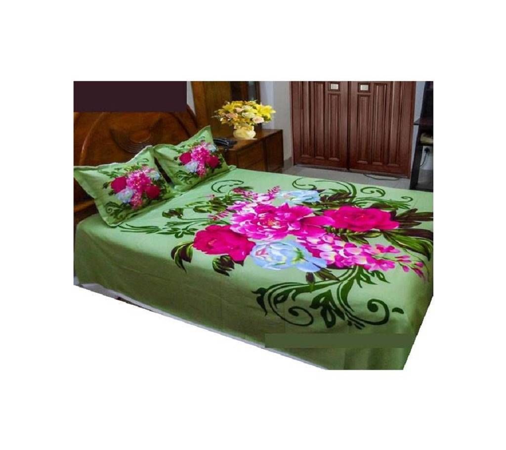 Cotton bed sheet set  with multicolor
