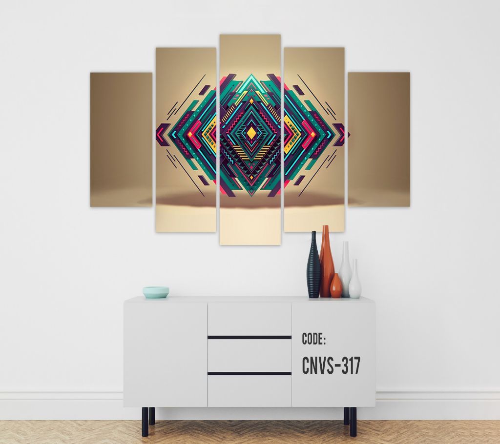 CNVS-317 Abstract Design Wall Canvas Art Prints 78 inch x 48 inch