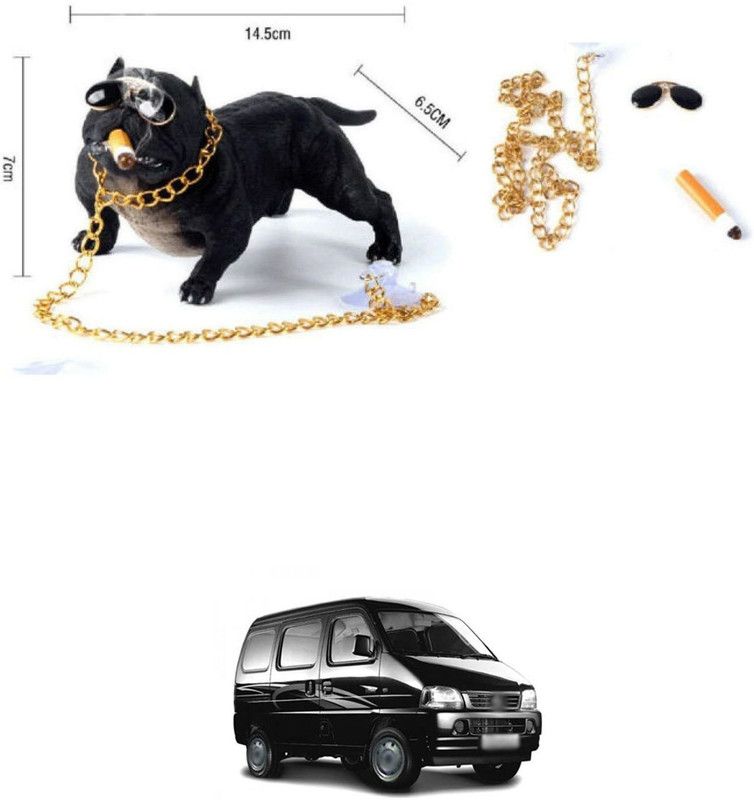 PRTEK Cute Sleeping Dog for Car, Home Interior, Office Work Table Designs 53 Decorative Showpiece - 8 cm  (Brass, Multicolor)
