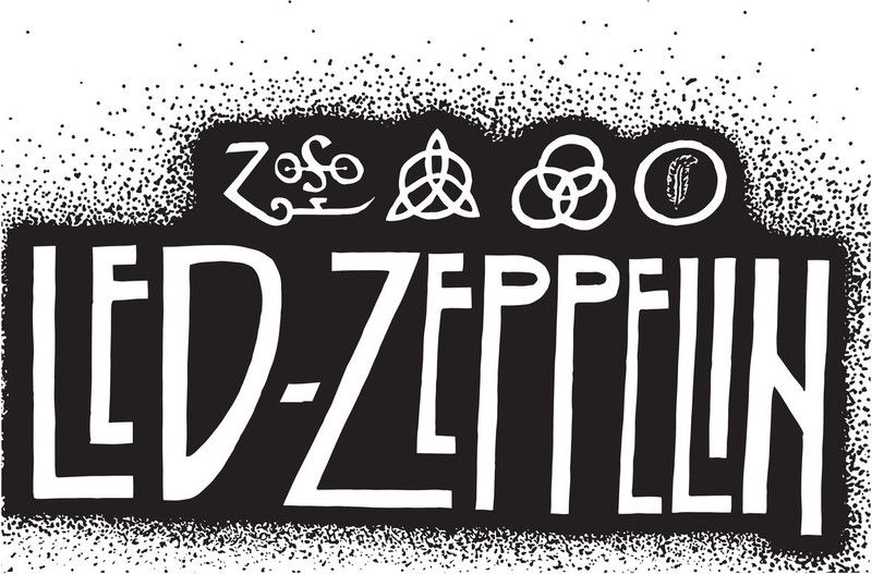 Led Zeppelin Black & White Poster Paper Print  (18 inch X 12 inch)